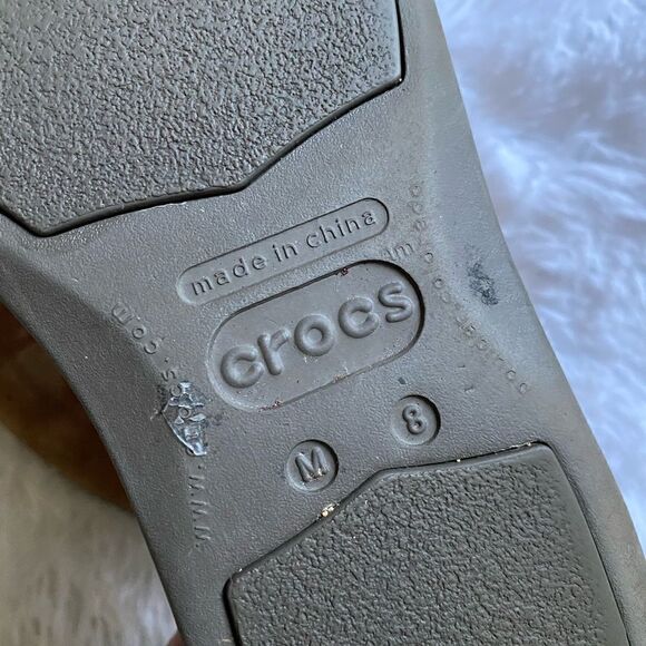 Crocs Shoes Brown Lace Up Mens Size 8 - Picture 8 of 9